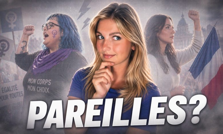 Thaïs d’Escufon dans une vidéo expliquant pourquoi elle rejette le féminisme