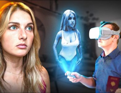 Illustration symbolique des relations entre hommes et femmes à l’ère des technologies sexuelles