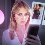 Homme consultant une application de rencontre sur son téléphone