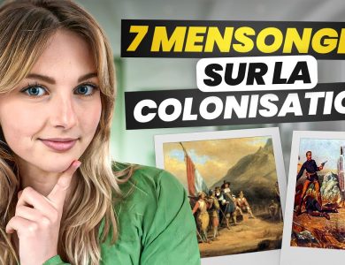 Illustration éditoriale sur les débats historiques autour de la colonisation française