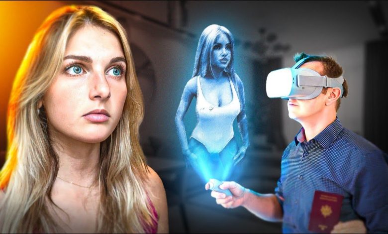 Illustration symbolique des relations entre hommes et femmes à l’ère des technologies sexuelles